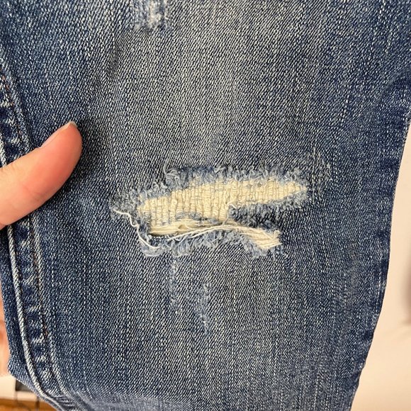 Madewell Woman's Sz 27 Tall 9" High Rise Skinny Jeans Mid Rise Distressed - Picture 10 of 13